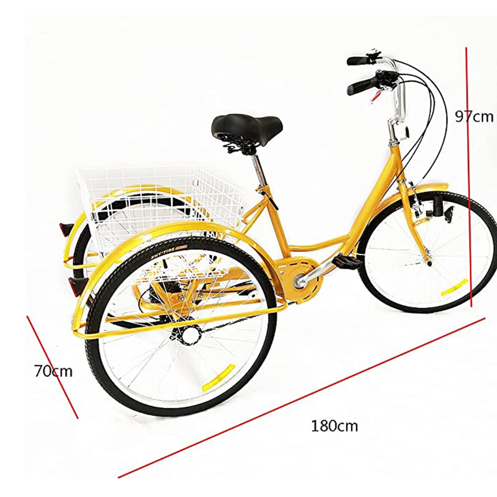 Amazon | 24 インチ三輪車大人用 7 速度大人三輪車 3 輪トライク自転車